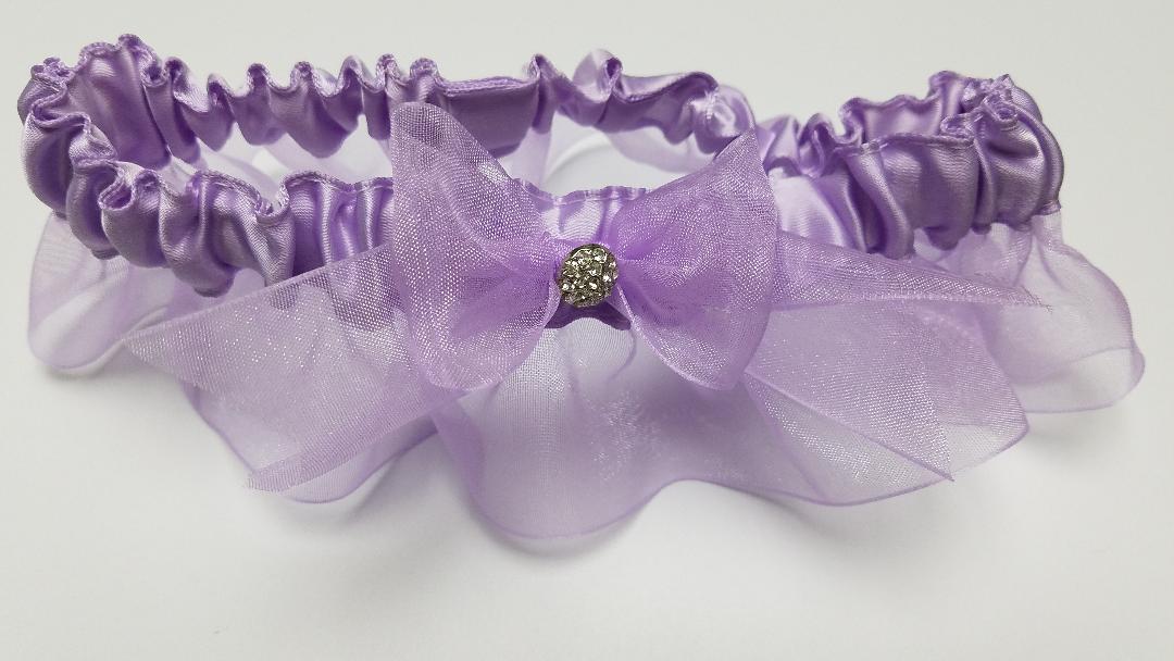 Lavender Organza Garter